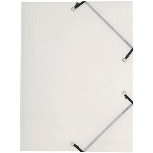 Cartelletta con elastico 3 lembi PP 5/10 crystal A4 Crystal,