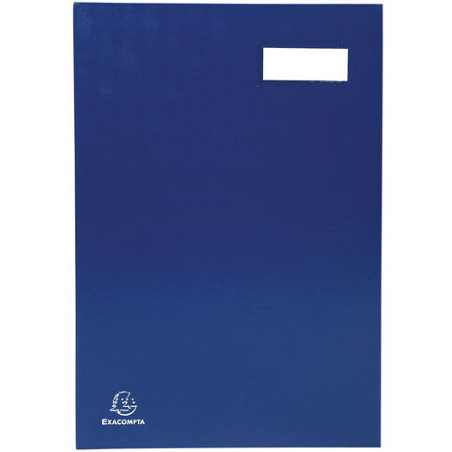 Libro firma direzione a soffietto 24 x 35 cm 20 scomparti Blu,
