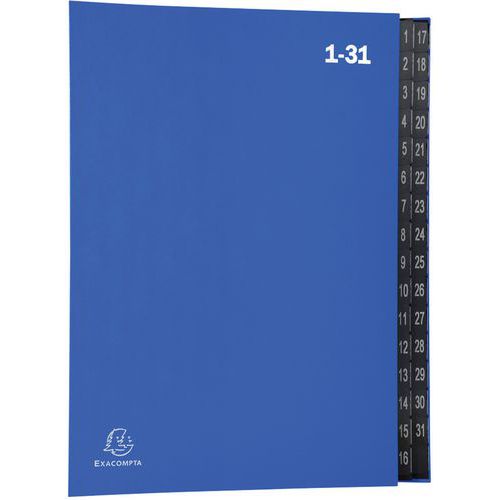 Classificatore rigido economico Ordonator 32 scomparti 24 x 34 cm Blu,