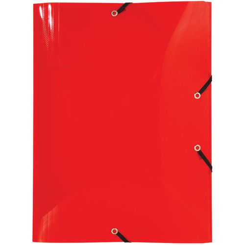 Set di 10 cartellette con 3 lembi PP 5/10 crystal A3 Assortite,