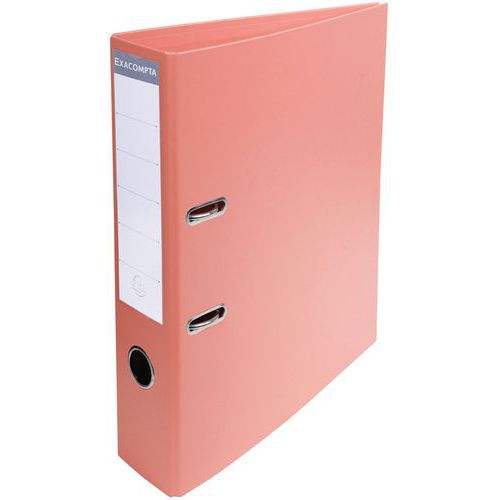 Raccoglitore a leva export in pvc A4 retro da 70 mm Salmone,