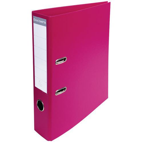 Raccoglitore a leva export in pvc A4, retro da 70 mm Fucsia,