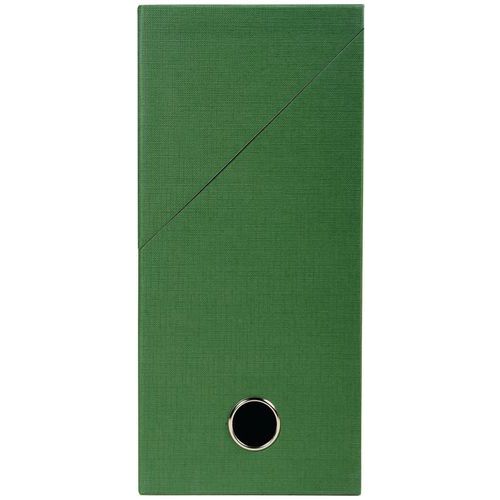 Scatola trasloco e trasferimento con retro da 120 mm in carta telata Verde,