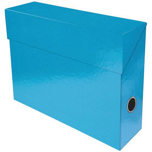 Scatola trasloco e trasferimento con retro da 90 mm iderama Azzurro,