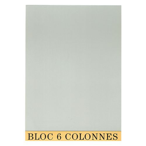 Blocchetto controllo contabile 29,7 x 21 cm 6 col. 70 fogli Grigio,