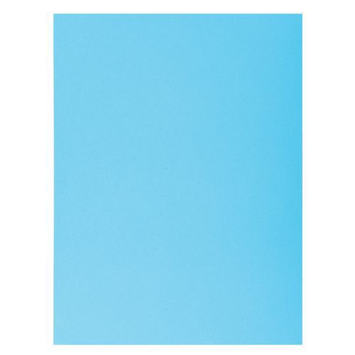 Confezione da 50 cartellette 1 lembo super 250 - 24 x 32 cm Azzurro,