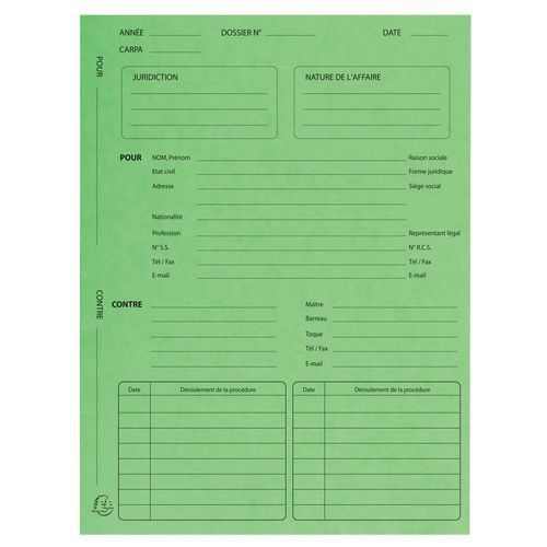 Confezione 25 raccoglitori pratiche, cartoncino lucido, 25 x 32 cm Tiglio,