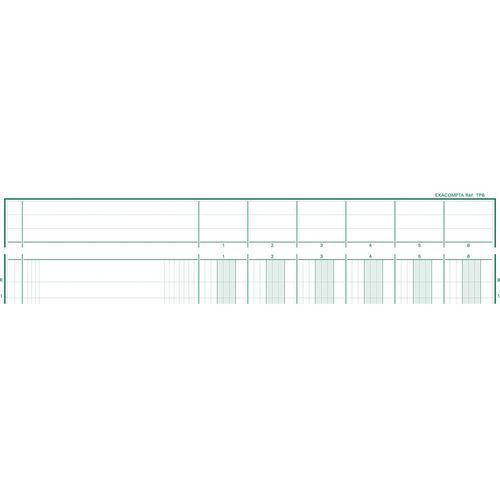 Registro rilegato 32 x 25 cm con intestazioni di colonna allineate, 6 colonne 80 pagine,