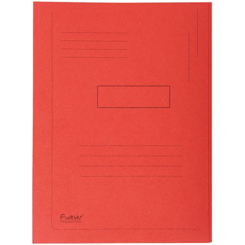 Cartelletta stampata 2 lembi Forever 280 g/m² - 24 x 32 cm Rosso,