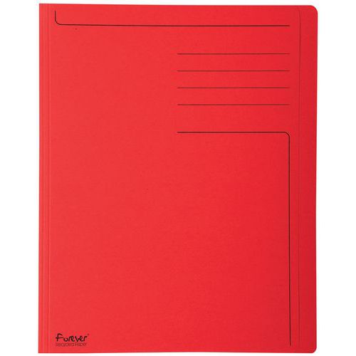 Cartelletta forever® da 280 g/m² con stampa 24 x 31,5 cm rosso,