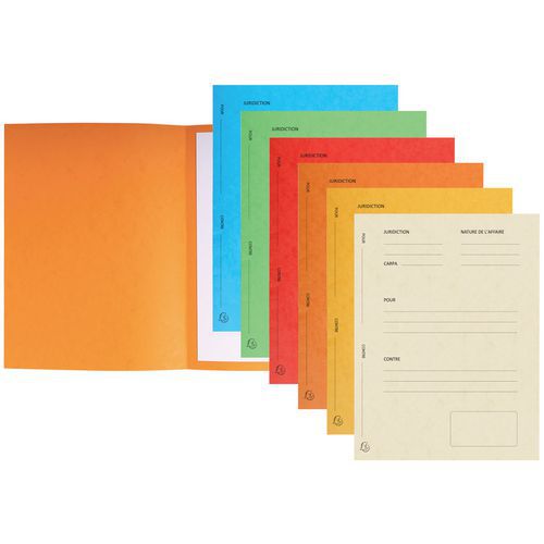 Set 25 fascicoli dibattimentali Pro/contro 25 x 32 cm Assortiti,