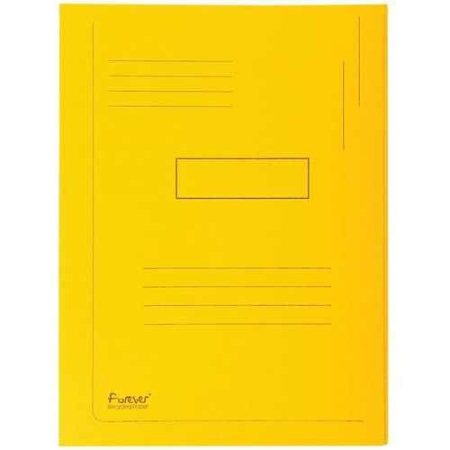 Cartelletta stampata 2 lembi forever 280 g/m² - 24 x 32 cm Giallo,