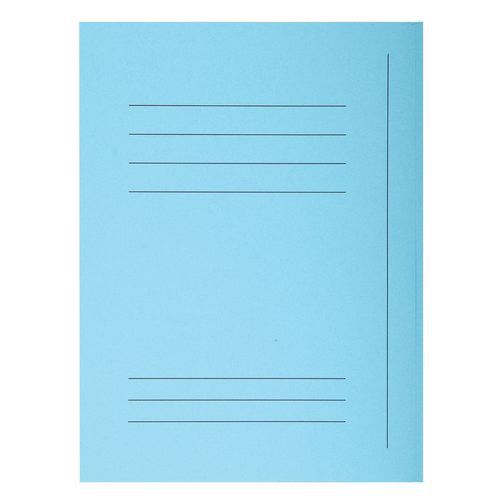 Confezione da 50 cartellette 3 lembi super 250 - 24 x 32 cm Azzurro,