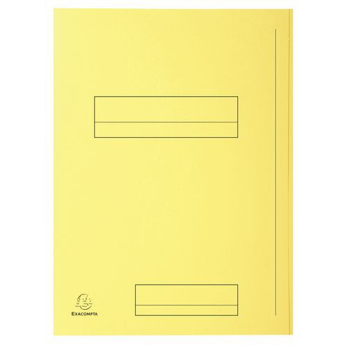 Confezione da 50 cartellette stampate 2 lembi super 250 24 x 32 cm Canarino,