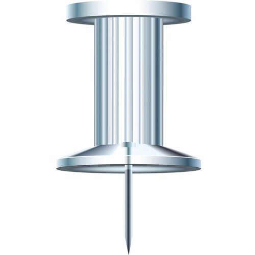 Confezione da 25 puntine-spilli push pins altezza punta 7 mm Crystal,