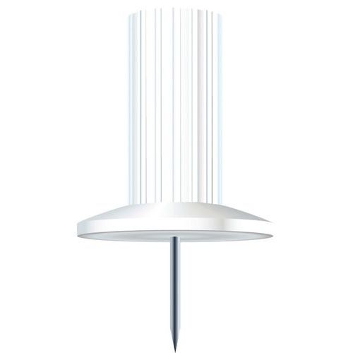 Confezione da 25 puntine-spilli papic altezza punta 7 mm Bianco,