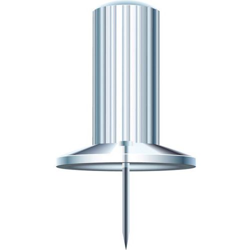 Confezione da 25 puntine-spilli papic punta 7 mm Crystal trasparente,