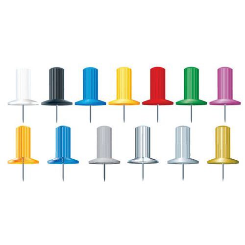 Set di 100 puntine-spilli papic altezza della punta 7 mm Assortite,