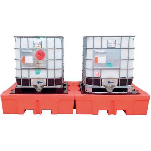 Pallet ritenzione modulare con tronchetto 150x150x40cm aran,