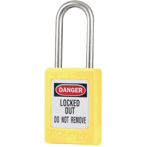 lucchetto giallo diametro 4,76 mm chiavi uguali,