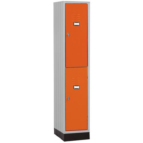 armadio multiscomparto con base plastica 1 colonna arancione,