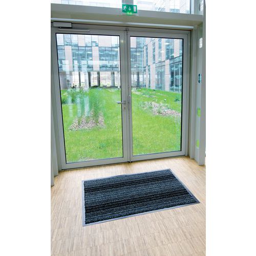 Tappeto Assorbente A Setole Grigio 60 X100 cm,