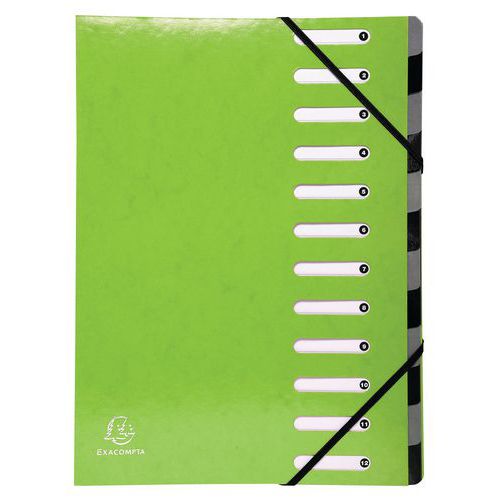 Classificatore Harmonika Iderama 12 scomparti Verde anice,