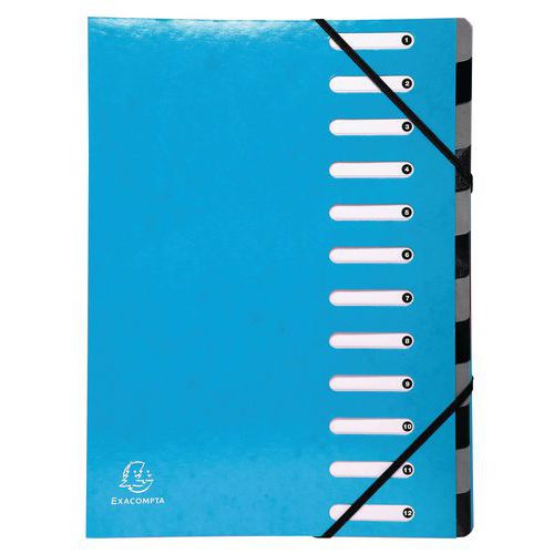 Classificatore Harmonika Iderama 12 scomparti Azzurro,