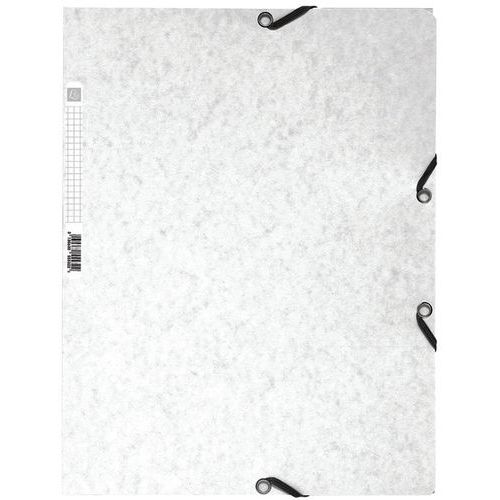 Cartella a 3 lembi in cartoncino lucido 400g/m2 A4 Bianco,