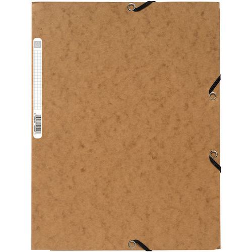 Cartella a 3 lembi cartoncino lucido 400g/m2 A4 Tabacco,