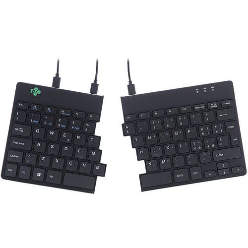 Tastiera ergonomica R-Go Split Break, QWERTY (IT), con filo,