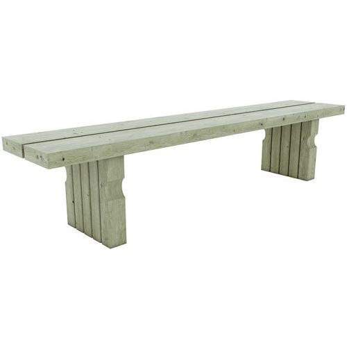Panchina Noirmoutier in pino da posare al suolo,