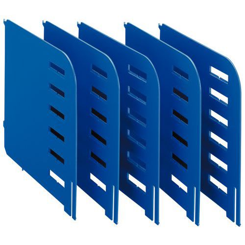 Lotto di 5 separatori Styrorac - Blu,