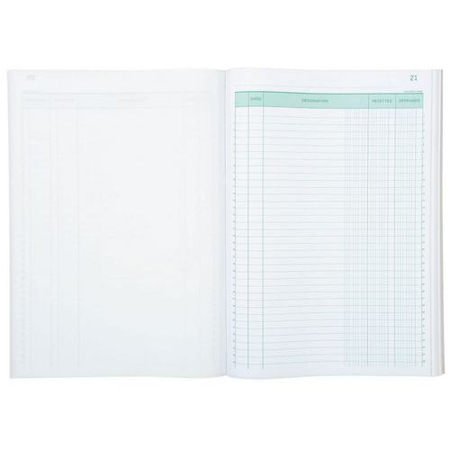 Blocchetto entrate e uscite 29,7 x 21 cm 50 foglietti,