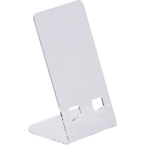 Supporto telefono acrilico trasparente-Lotto da 2-Manutan,