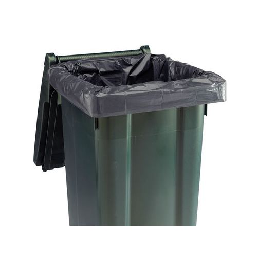 Tendance Bidone Rifiuti In ABS E Gomma 6 Litri - Nero, Design Compatto Per Casa O Ufficio