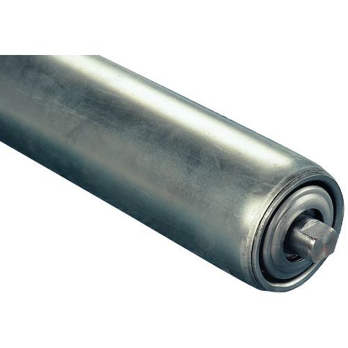 Rullo in acciaio L=1200mm Diametro=80mm Asse=20 mm,