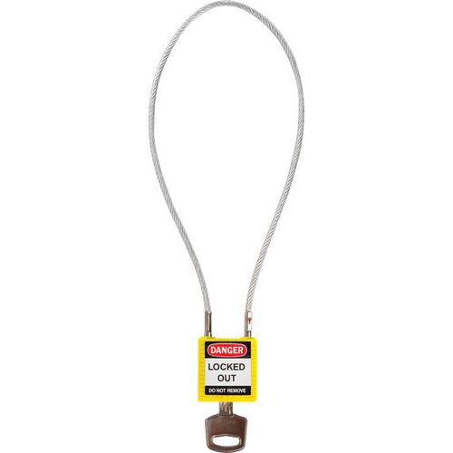 Lucchetto di sicurezza compatto giallo 40cm -universale,