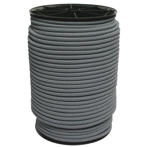 Cavo elastico da 9mm - bobina da 100m - grigio,