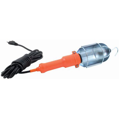 Lampada da lavoro con gabbia metallica,