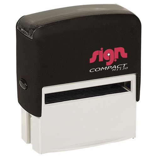 Kit timbro pronto all'uso Compact Typo 5 linee - Sign,