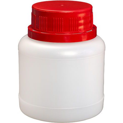 Flacone PEHD con coperchio a vite - 150 mL,