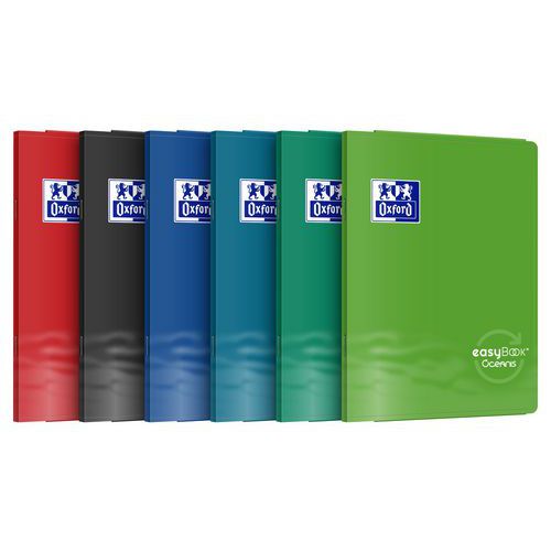 Quaderno Easybook Oceanis clip 170x220 96p ad anelli assort,