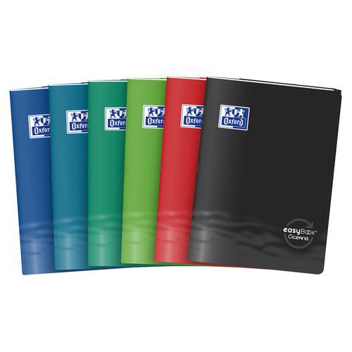 Quaderno Easybook Oceanis clip 210x297 96p ad anelli assort,