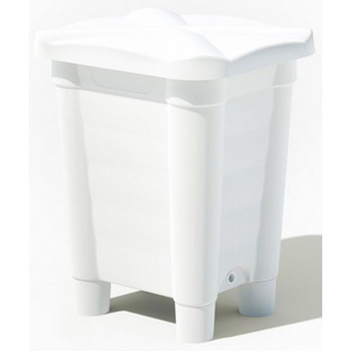 Contenitore di stoccaggio coperchio e piedi-115L-Naturale,