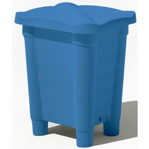 Contenitore di stoccaggio coperchio e piedi-115L-Blu,