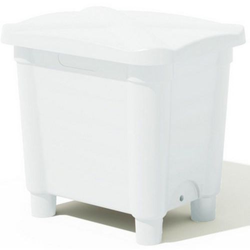 Contenitore di stoccaggio coperchio e piedi-200L-Naturale,