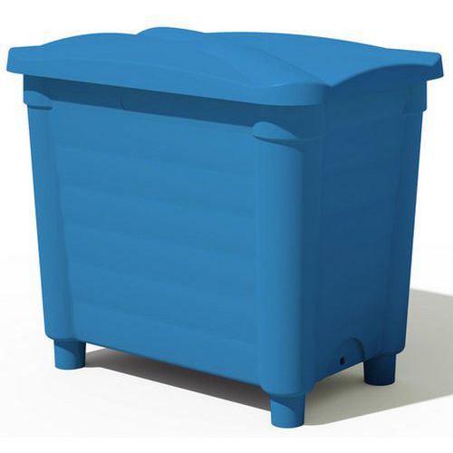 Contenitore di stoccaggio coperchio e piedi-585L-Blu,