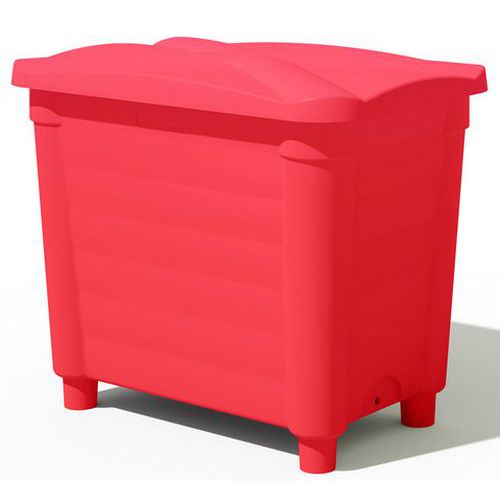 Contenitore di stoccaggio coperchio e piedi-585L-Rosso,