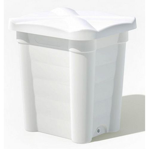 Contenitore di stoccaggio con coperchio-115L- Naturale,